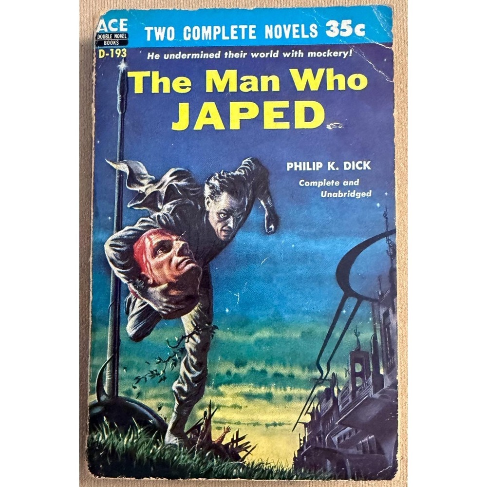 Philip K. Dick The Man Who Japed 1956 Ace Double Novel D-193 FIRST EDITION